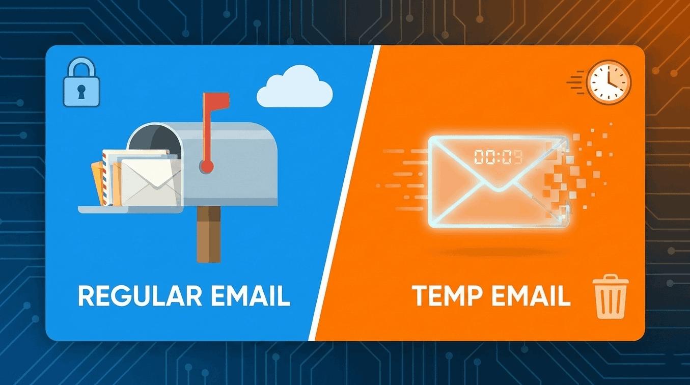 Temp Valid Email Temp Email vs. Regular Email